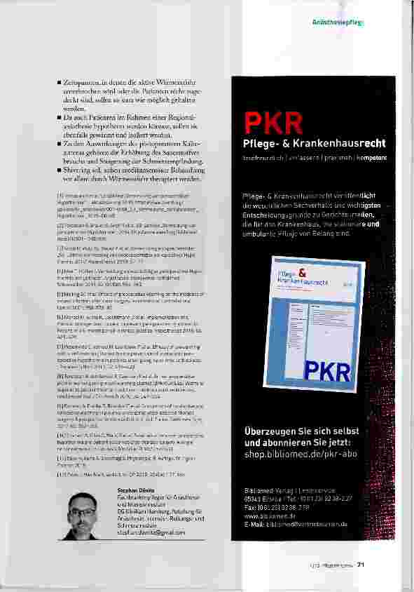 Vorschauseite 6: Perioperative Hypothermie vermeiden