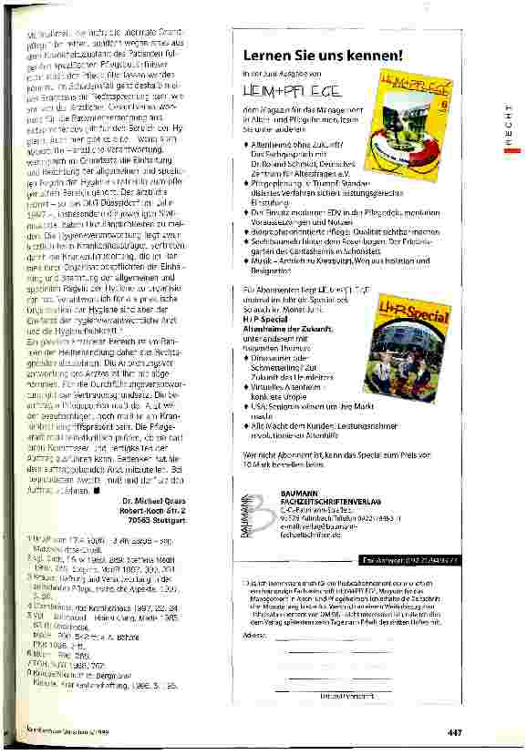 Vorschauseite 4: Die Verantwortung liegt bei den Ärzten Ärztliche Verantwortung - Abgrenzung zu den Aufgaben der Pflege