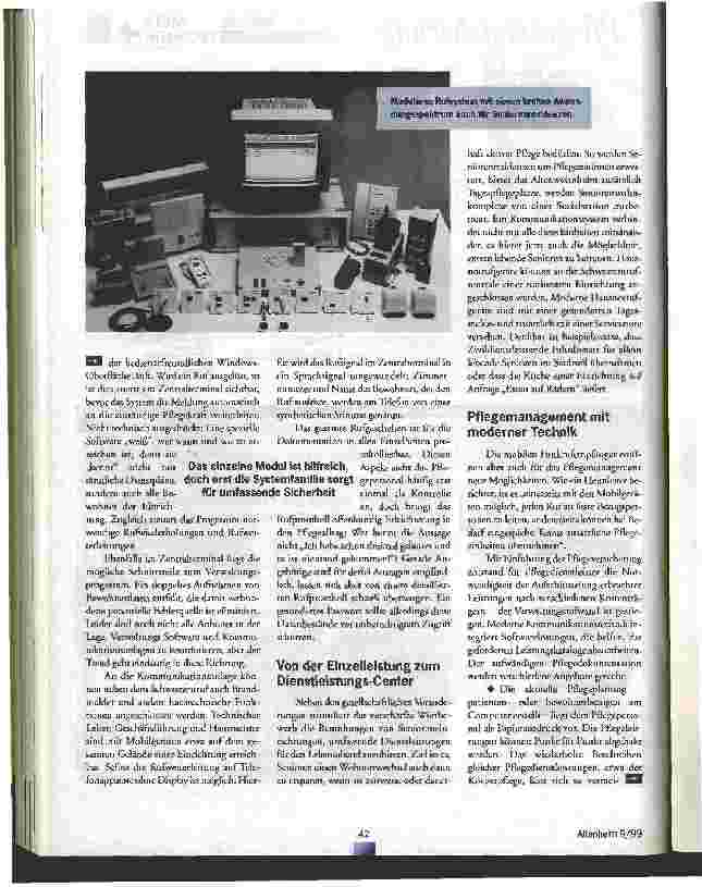 Vorschauseite 3: Jederzeit das Ohr am Kunden Vom Schwesternruf zum Kommunikationssystem