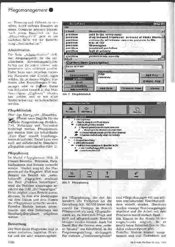 Vorschauseite 2: AGNIS - Pflegeplanung per Computer