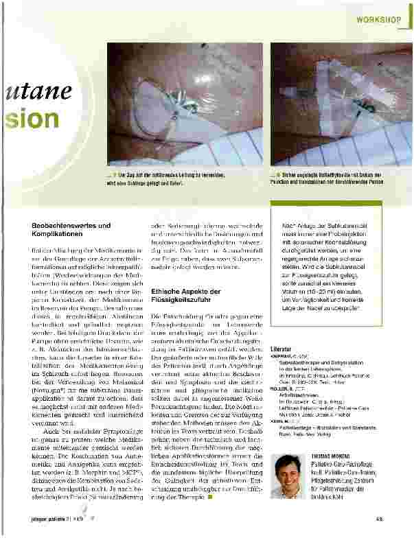 Vorschauseite 5: Subkutane Infusion