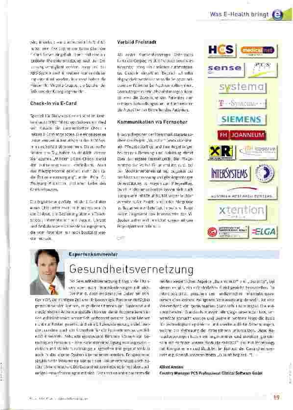 Vorschauseite 2: E-Health wird gelebt