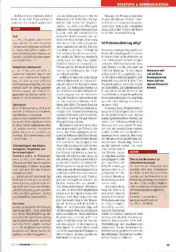 Vorschauseite 4: Beratung in der Hebammenarbeit -Theorie und Alltag