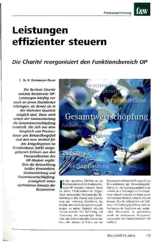 Vorschauseite 1: Leistungen effizienter steuern