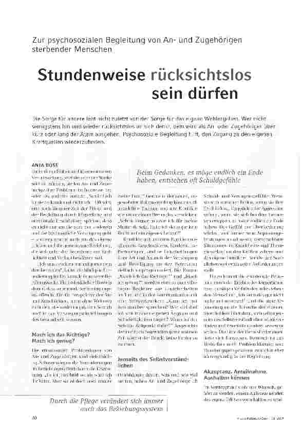 Vorschauseite 1: Stundenweise rücksichtslos sein dürfen