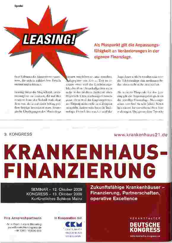 Vorschauseite 3: Tomographen, Tische, Telefone