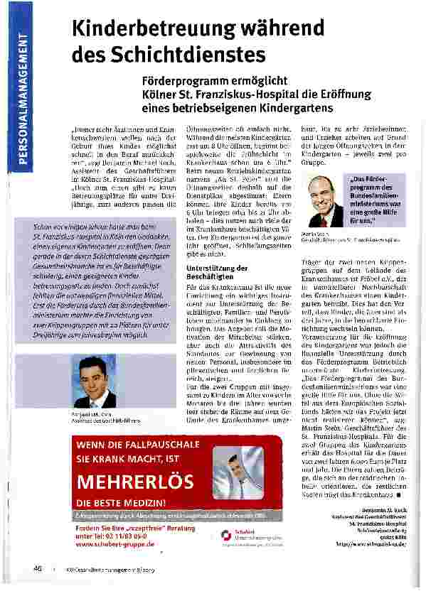 Vorschauseite 1: Kinderbetreuung während des Schichtdienstes
