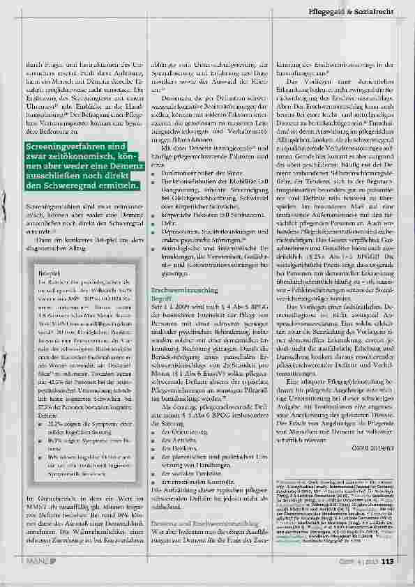 Vorschauseite 3: Psychologische Diagnostik: Demenz und Pflegealltag