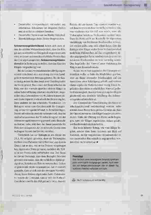Vorschauseite 2: Schadensersatz wegen bedingt vorsätzlicher Patientenschädigung
