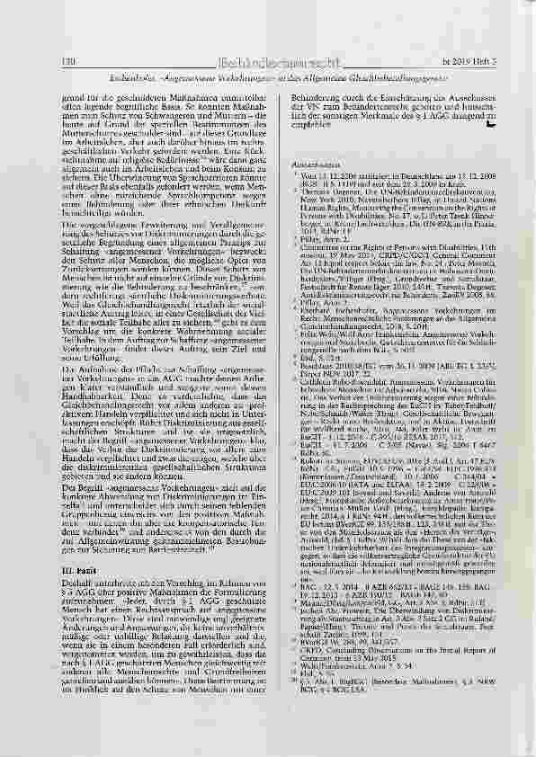 Vorschauseite 4: »Angemessene Vorkehrungen« in das Allgemeine Gleichbehandlungsgesetz!