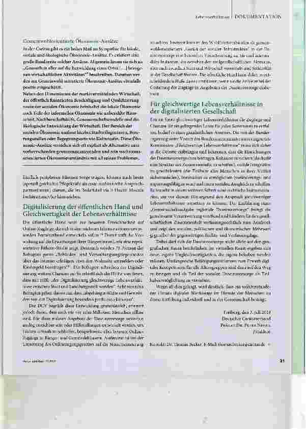 Vorschauseite 3: Sozial braucht digital - für gleichwertige Lebensverhältnisse