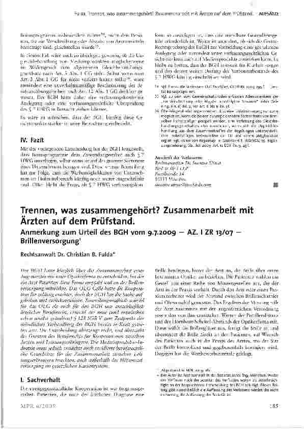 Vorschauseite 5: Die heilmittelwerberechtliche Beurteilung von Bonusprogrammen