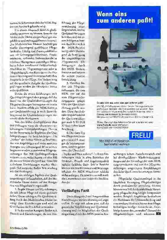 Vorschauseite 4: Externe Qualitätsprüfung nach SGB XI Erste Erfahrungen der medizinischen Dienste