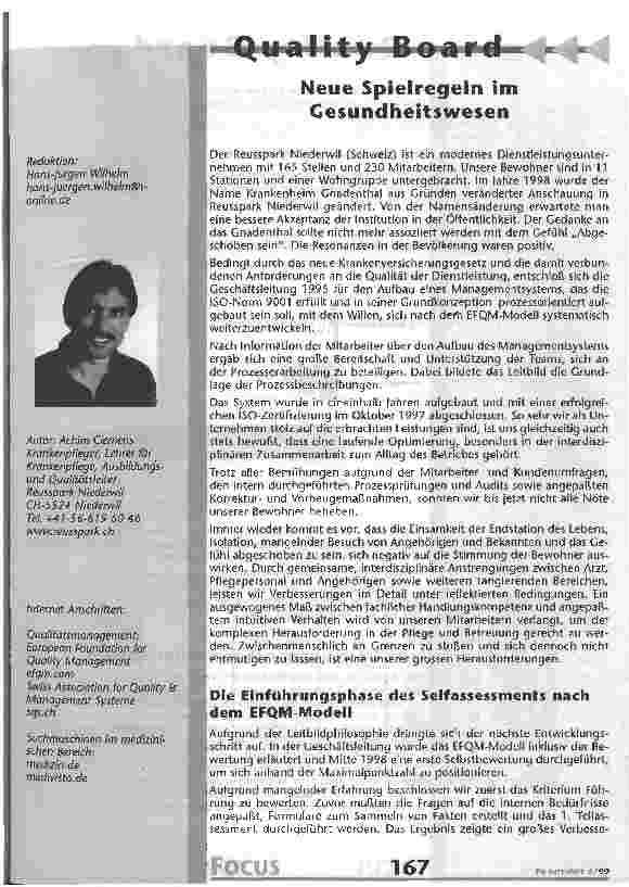 Vorschauseite 1: Neue Spielregeln im Gesundheitswesen