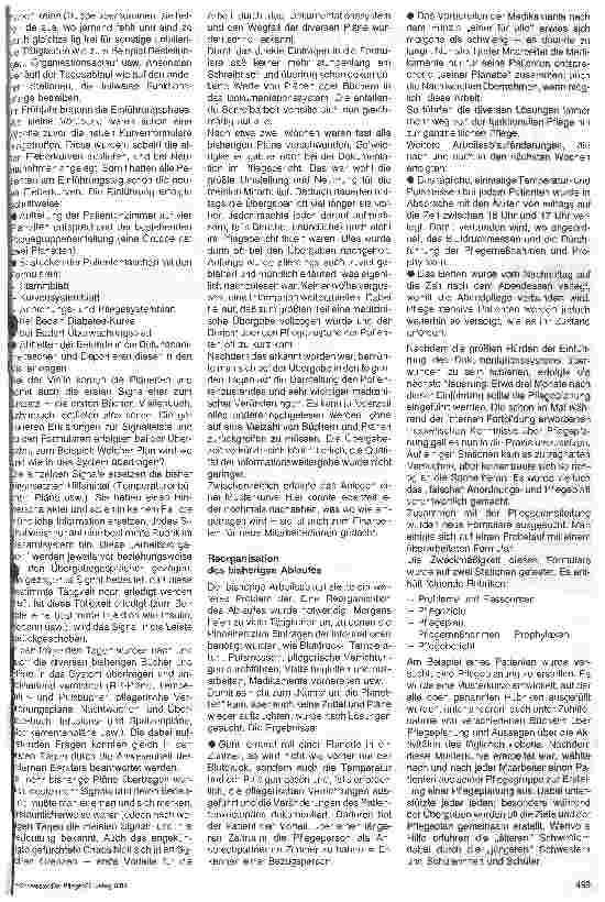 Vorschauseite 2: Einführung eines Pflegedokumentationssystems und daraus resultierende Veränderungen im Stationsablauf