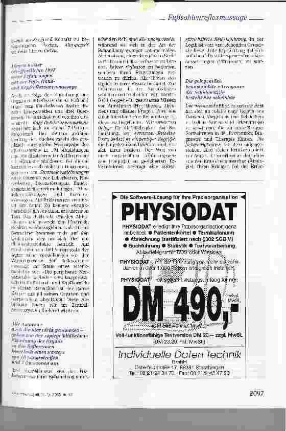 Vorschauseite 5: Wissenschaft und Wirksamkeit der sogenannten Fußsohlenreflexmassage