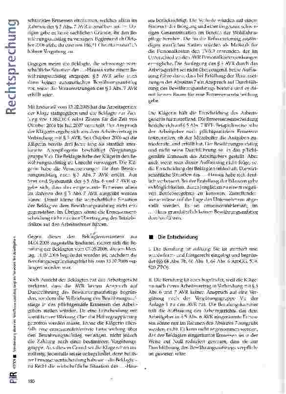 Vorschauseite 3: Entscheidung über den Bewährungsaufstieg liegt im Ermessen des Arbeitgebers