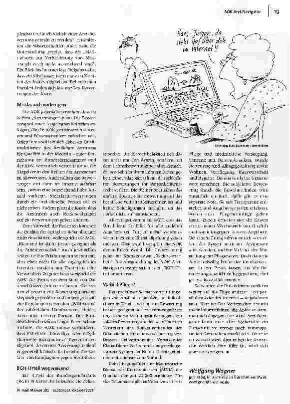 Vorschauseite 2: Der AOK-Arzte-TUV