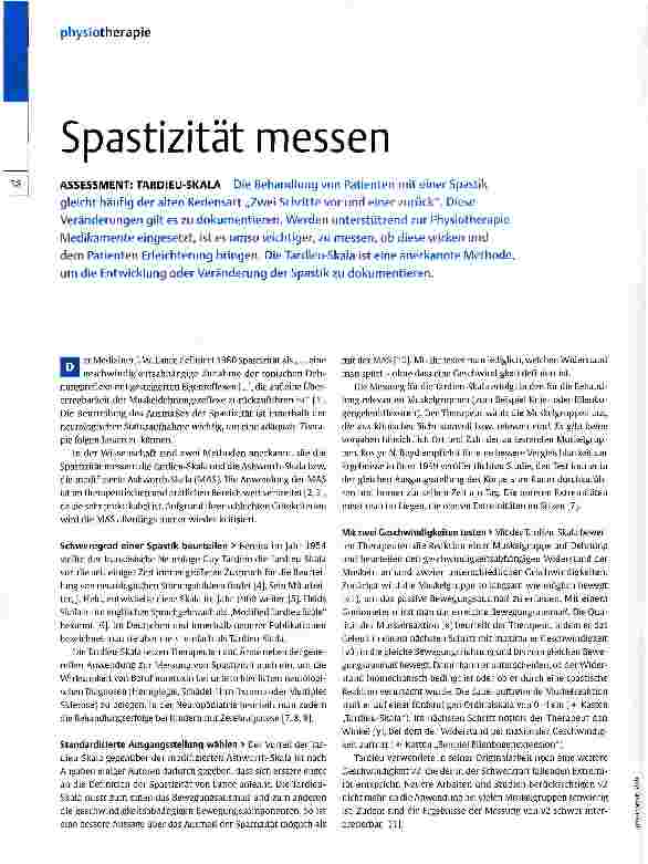 Vorschauseite 1: Spastizität messen