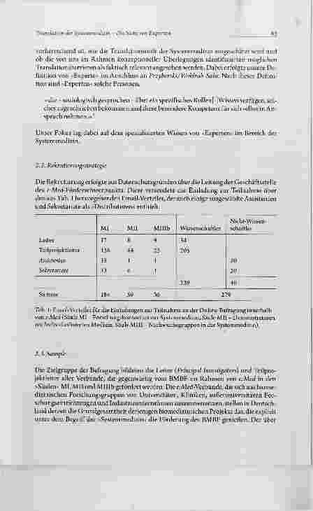 Vorschauseite 3: AUS DER FORSCHUNG Translation der Systemmedizin Die Sicht von Experten