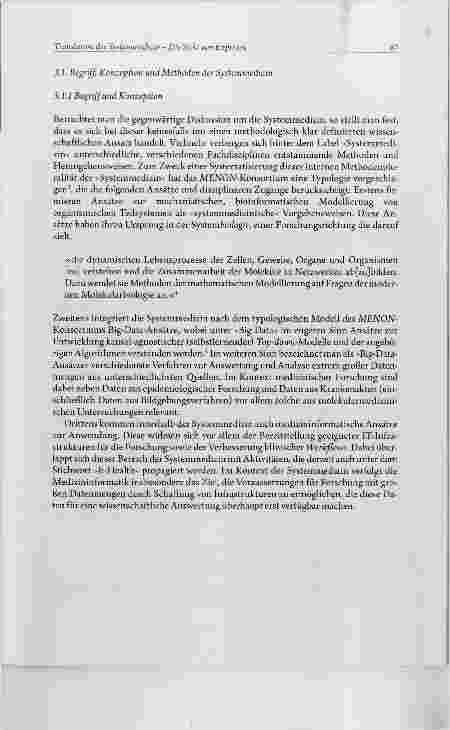 Vorschauseite 5: AUS DER FORSCHUNG Translation der Systemmedizin Die Sicht von Experten