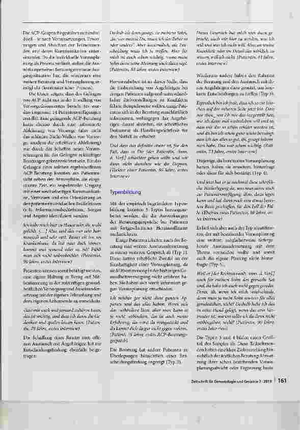 Vorschauseite 5: Advance Care Planning: Eine qualitative Untersuchung zur Patientenperspektive bei fortgeschrittener Herzinsuffizienz