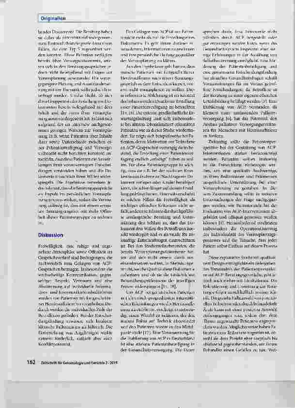 Vorschauseite 6: Advance Care Planning: Eine qualitative Untersuchung zur Patientenperspektive bei fortgeschrittener Herzinsuffizienz