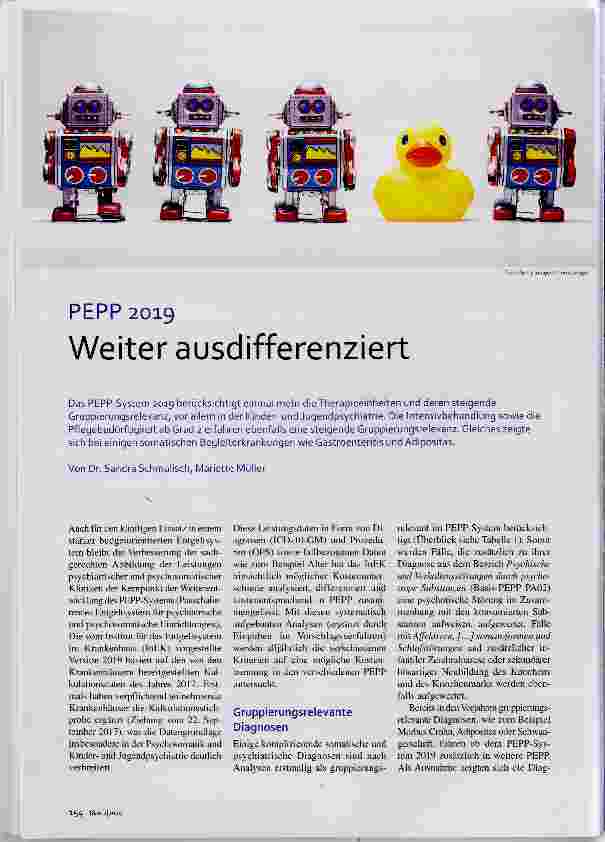 Vorschauseite 1: PEPP 2019 Weiter ausdifferenziert