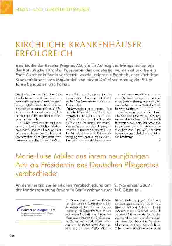 Vorschauseite 1: KIRCHLICHE KRANKENHAUSER ERFOLGREICH