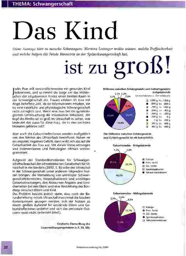 Vorschauseite 1: Das Kind ist zu groß!