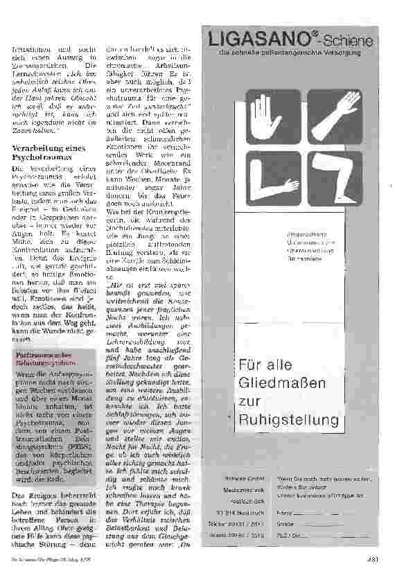 Vorschauseite 2: Schweigen verschlimmert Psychotraumata nach einem erschütternden Ereignis