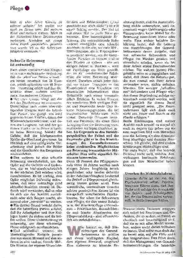 Vorschauseite 3: Schweigen verschlimmert Psychotraumata nach einem erschütternden Ereignis