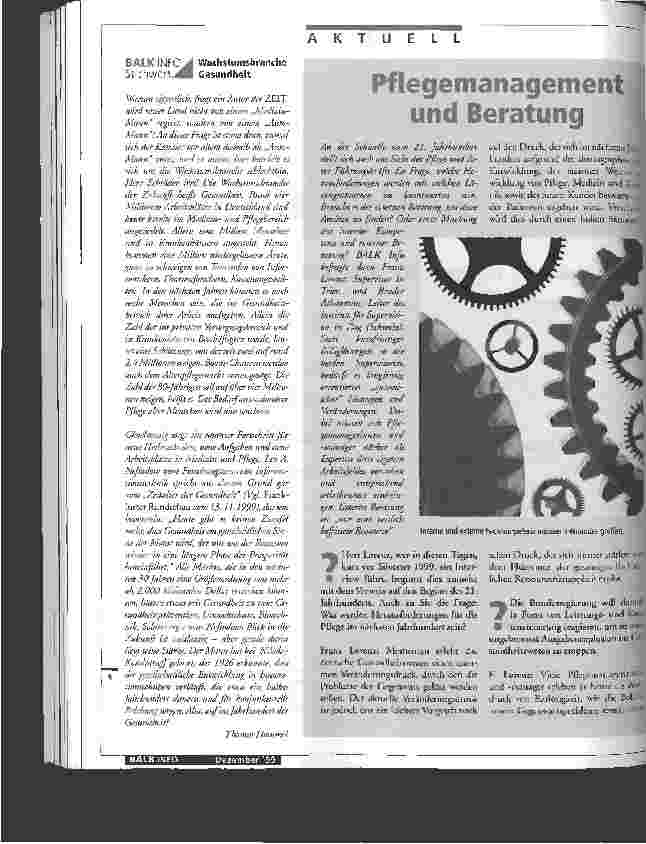 Vorschauseite 1: Pflegemanagement und Beratung
