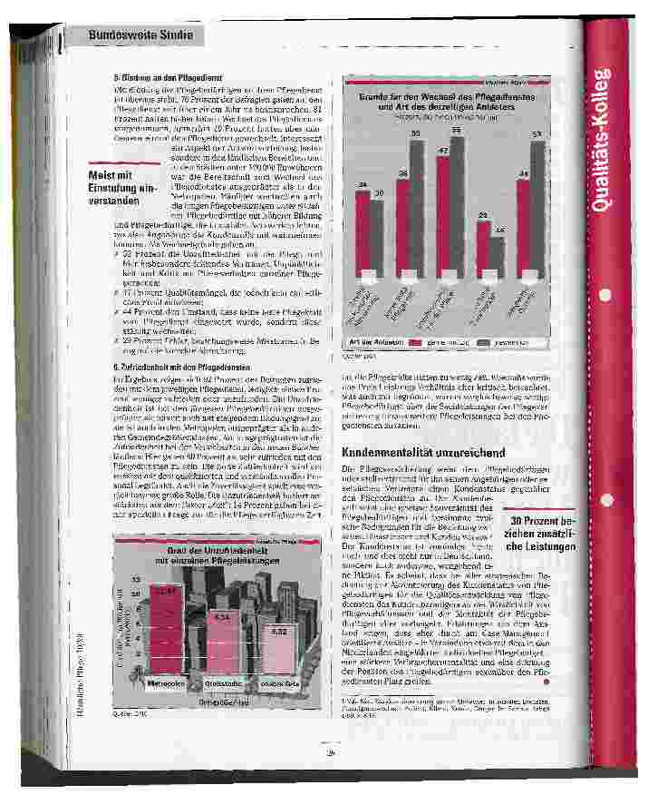 Vorschauseite 3: Qualität in der Häuslichen Pflege DAK Versicherten-Befragung 1999