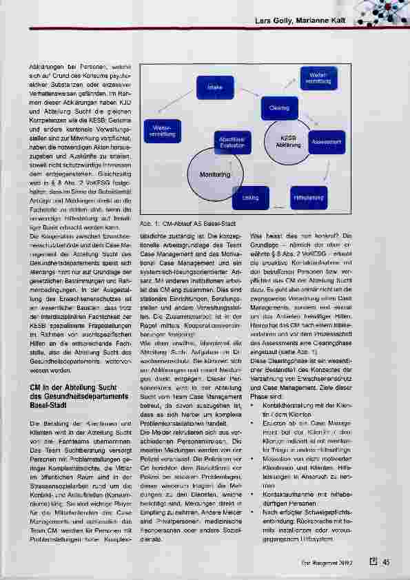 Vorschauseite 2: Case Management und Erwachsenenschutz Beispiel eines erfolgreichen Modells