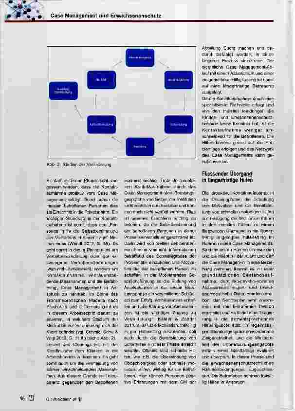Vorschauseite 3: Case Management und Erwachsenenschutz Beispiel eines erfolgreichen Modells