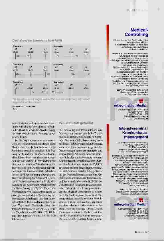 Vorschauseite 2: Pflegepersonaluntergrenzen Transparente Online-Auswertung