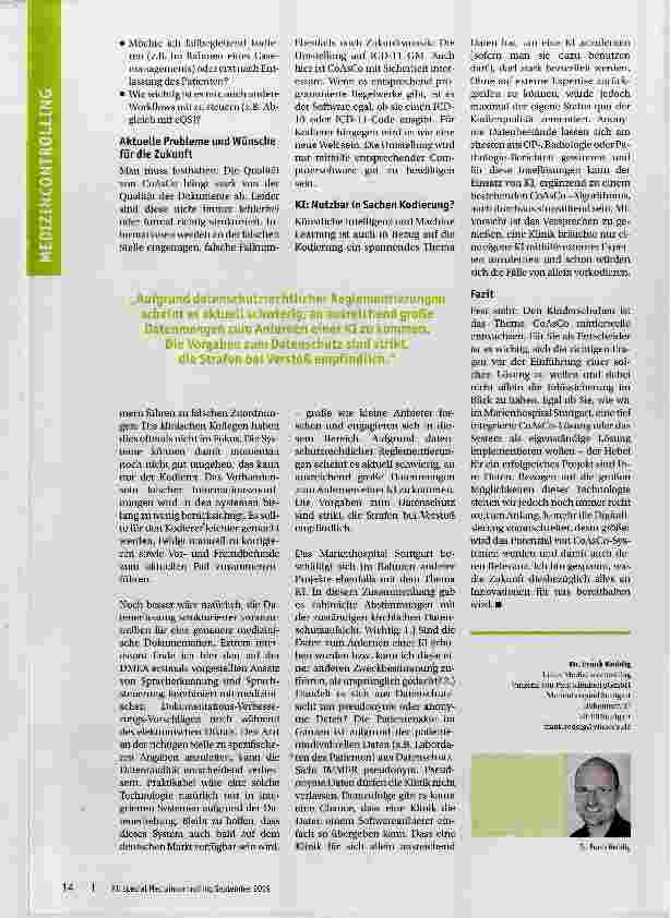 Vorschauseite 4: Computer-Assisted Coding - den Kinderschuhen entwachsen?