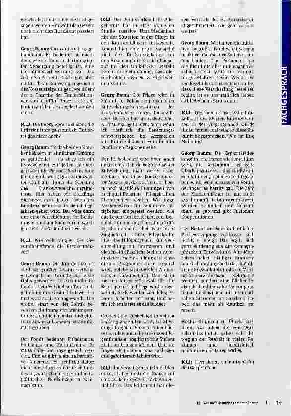 Vorschauseite 3: Die Krankenkassen legen das KHRG zu ihren Gunsten aus