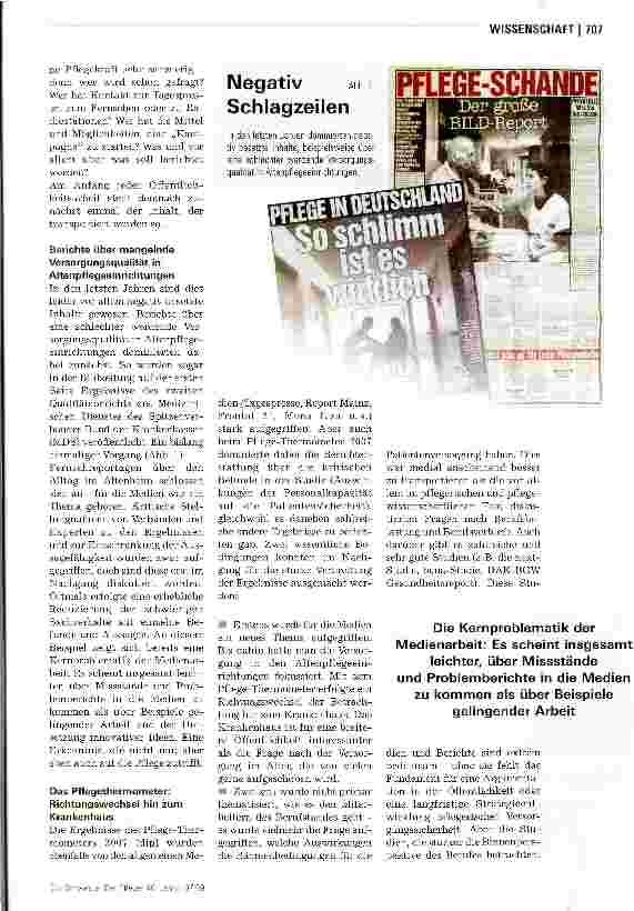 Vorschauseite 2: Pflege in den Medien