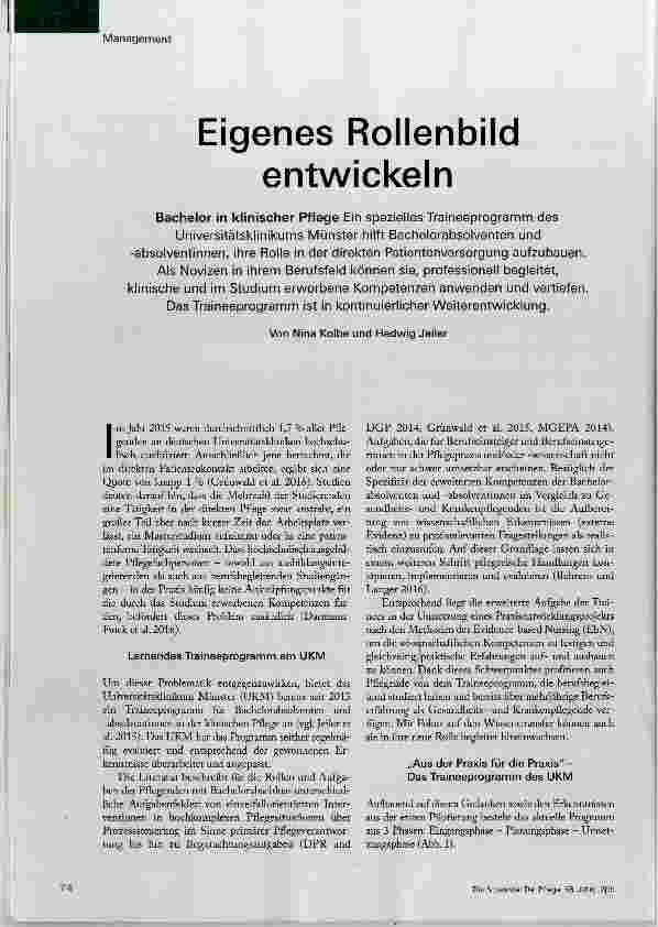 Vorschauseite 1: Eigenes Rollenbild entwickeln