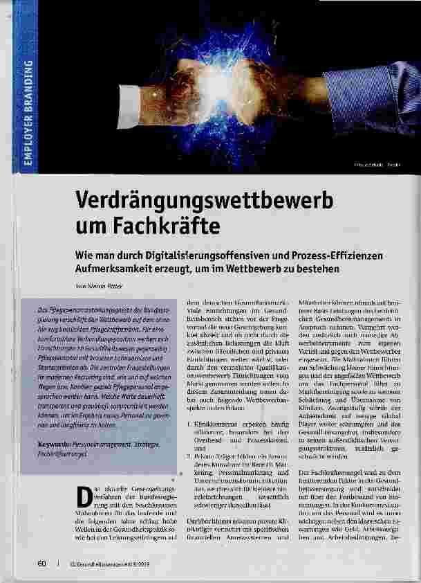 Vorschauseite 1: Verdrängungswettbewerb um Fachkräfte