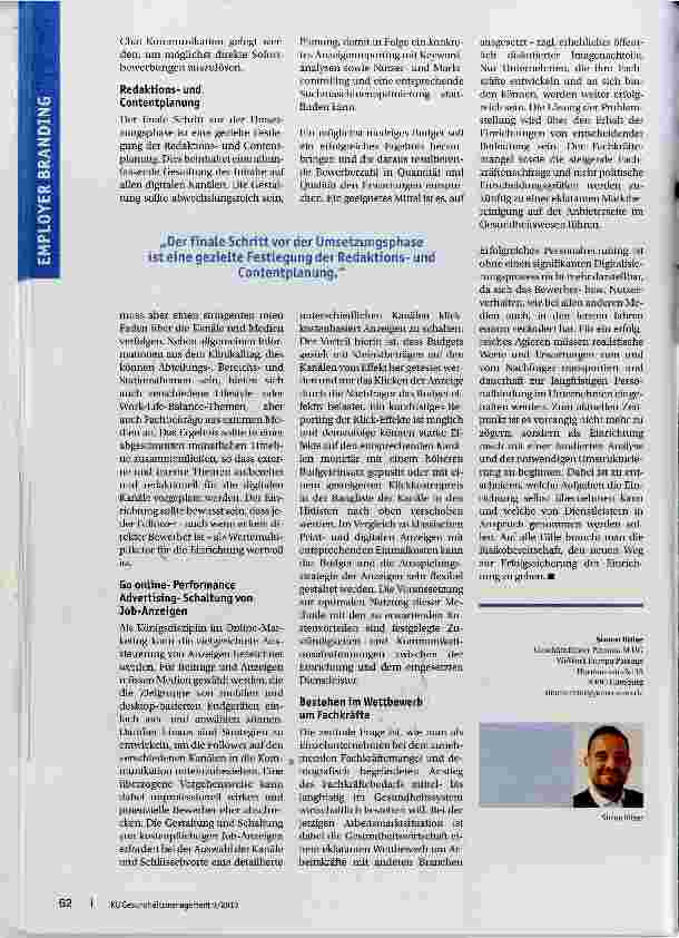 Vorschauseite 3: Verdrängungswettbewerb um Fachkräfte
