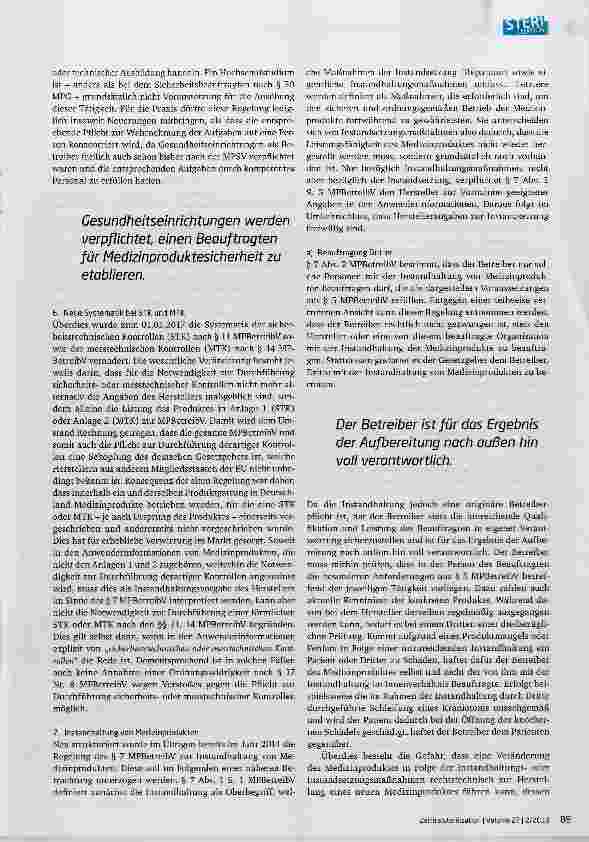 Vorschauseite 6: Medizinprodukterecht für Betreiber