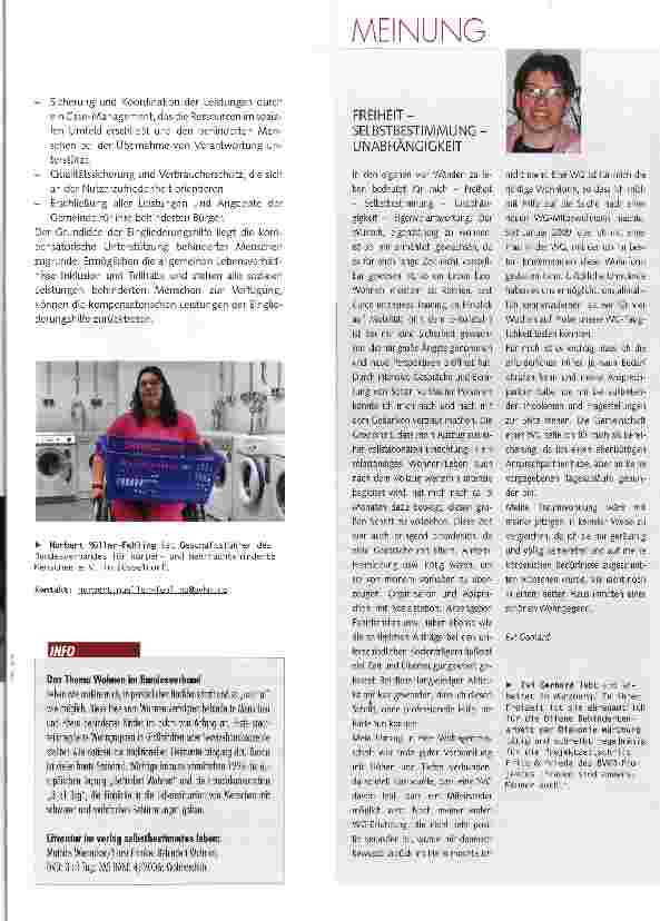 Vorschauseite 2: Ambulant oder stationär wohnen?