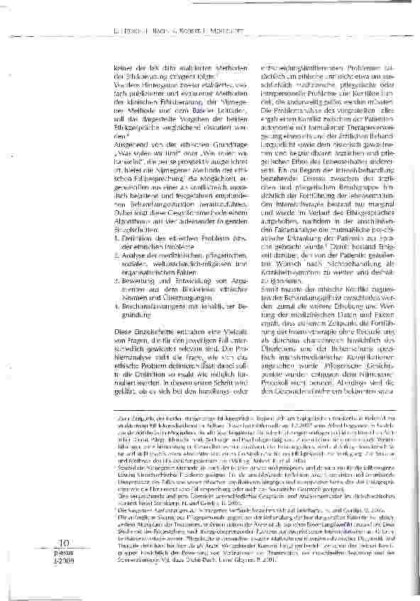 Vorschauseite 5: INTENSIVMEDIZIN ZWISCHEN BEHANDLUNCSAUFTRAG UND BEHANDLUNGSBEGRENZUNG: EINE KLINISCH-ETHISCHE KASUISTIK