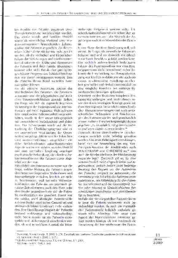 Vorschauseite 6: INTENSIVMEDIZIN ZWISCHEN BEHANDLUNCSAUFTRAG UND BEHANDLUNGSBEGRENZUNG: EINE KLINISCH-ETHISCHE KASUISTIK