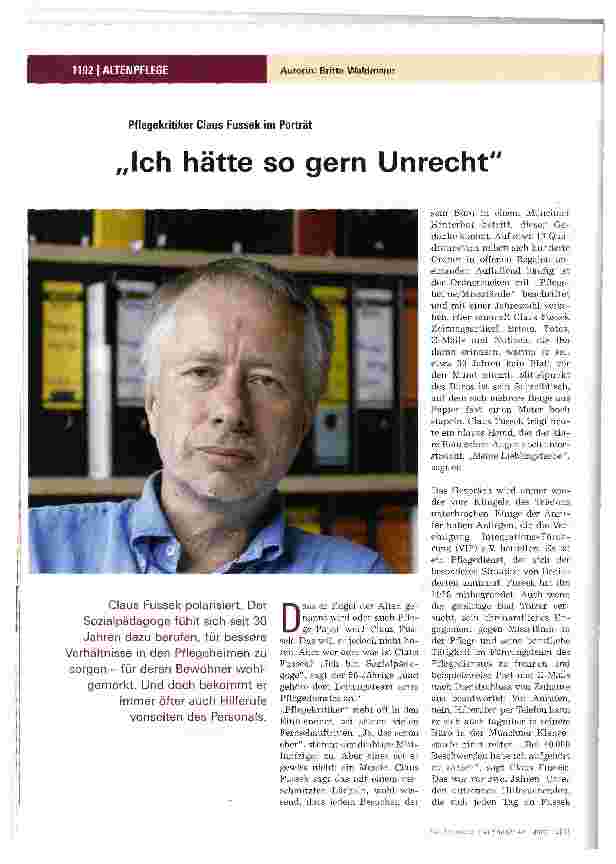 Vorschauseite 1: Ich hätte so gern Unrecht
