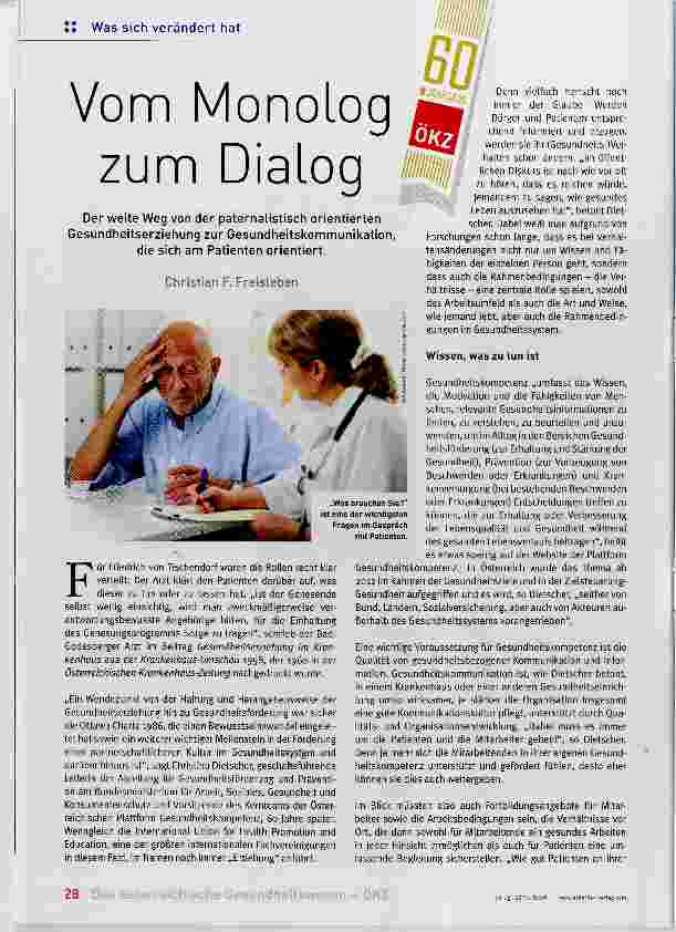 Vorschauseite 1: Vom Monolog zum Dialog