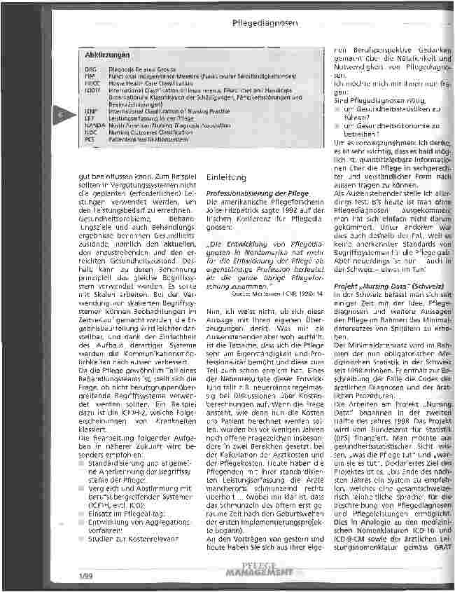 Vorschauseite 2: Die Bedeutung von Pflegediagnosen in Gesundheitsökonomie und Gesundheitsstatistik